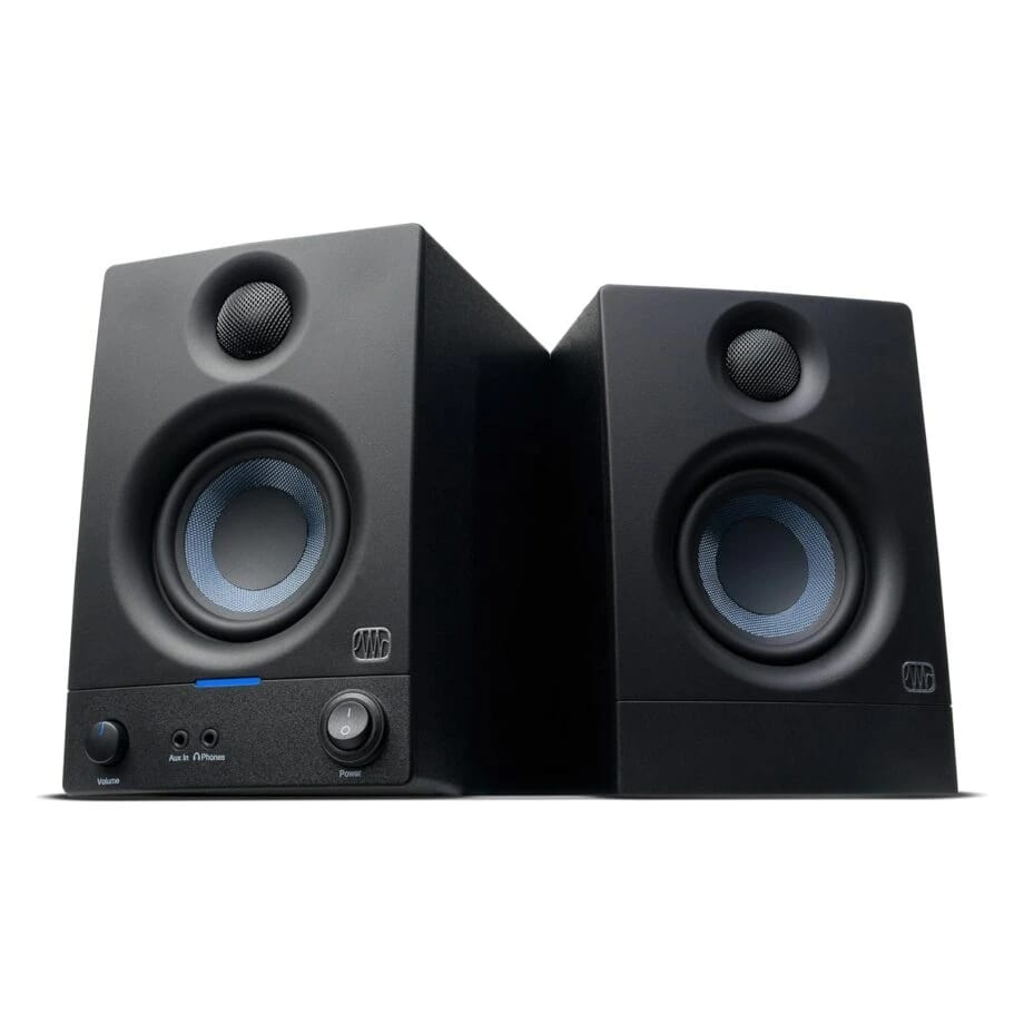 PreSonus ERIS 3.5 Near Field Studio Monitors Pair Powered Desktop Speakers for Music Production