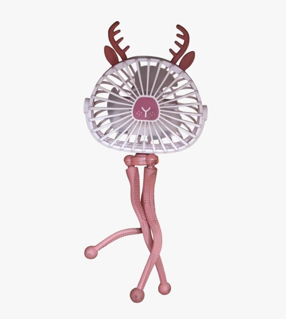 Portable Kids Fan with Deer Design and Flexible Tripod Stand, Ideal for Daily Use by a Trusted Brand