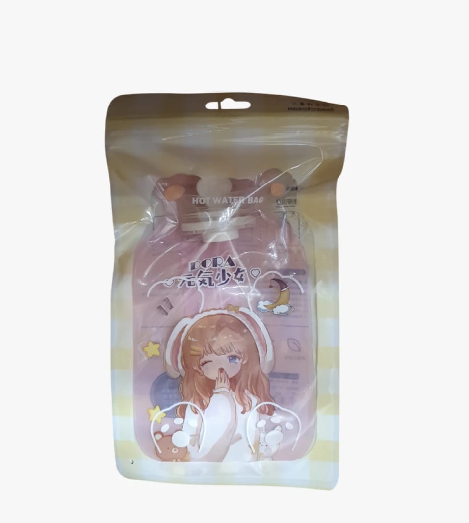 Dora Soft Hot Water Bag with Cute Design for Girls, Perfect for Comfort and Warmth