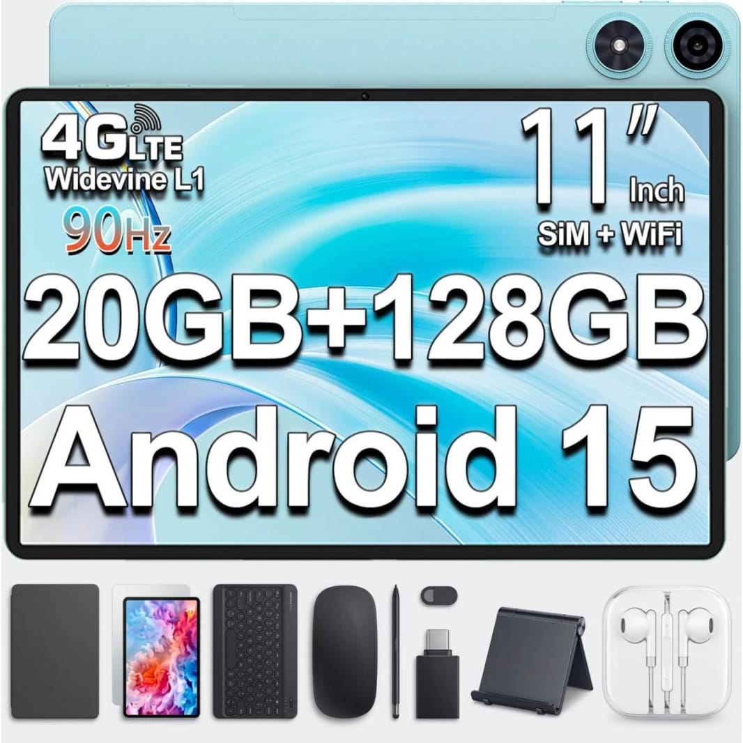TECLAST P50 11" Android 15 Tablet, 90Hz, 20GB RAM, 128GB Storage
