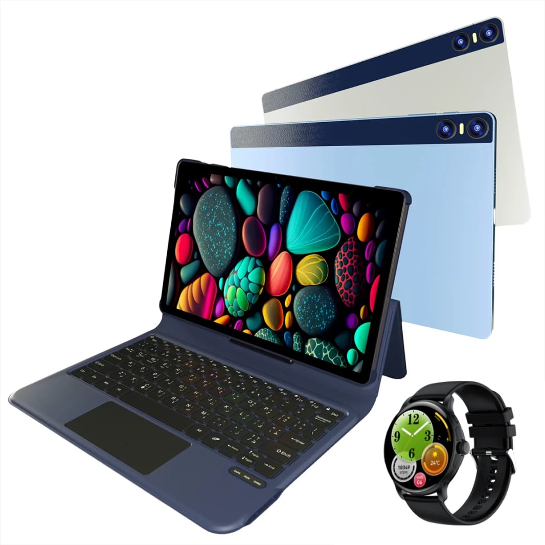 VIKUSHA Tablet V-Z70, 10.95", 8GB+8GB RAM, 256GB ROM, 8000mAh Battery, 4G Dual SIM, Android 13 with Accessories - Blue