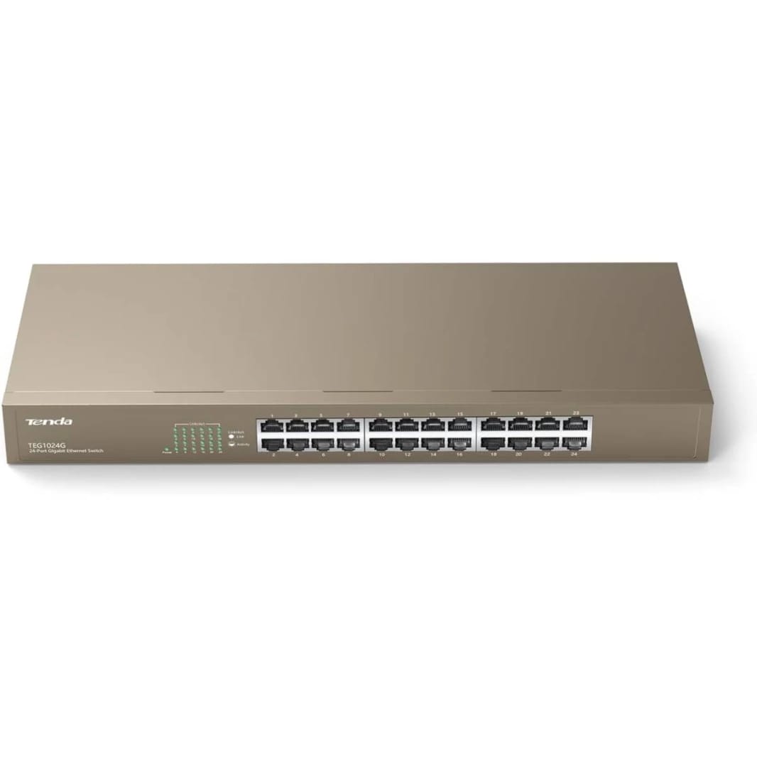 Tenda TEG1024G V9.0 24-Port Gigabit Ethernet Switch, 48Gbps Capacity