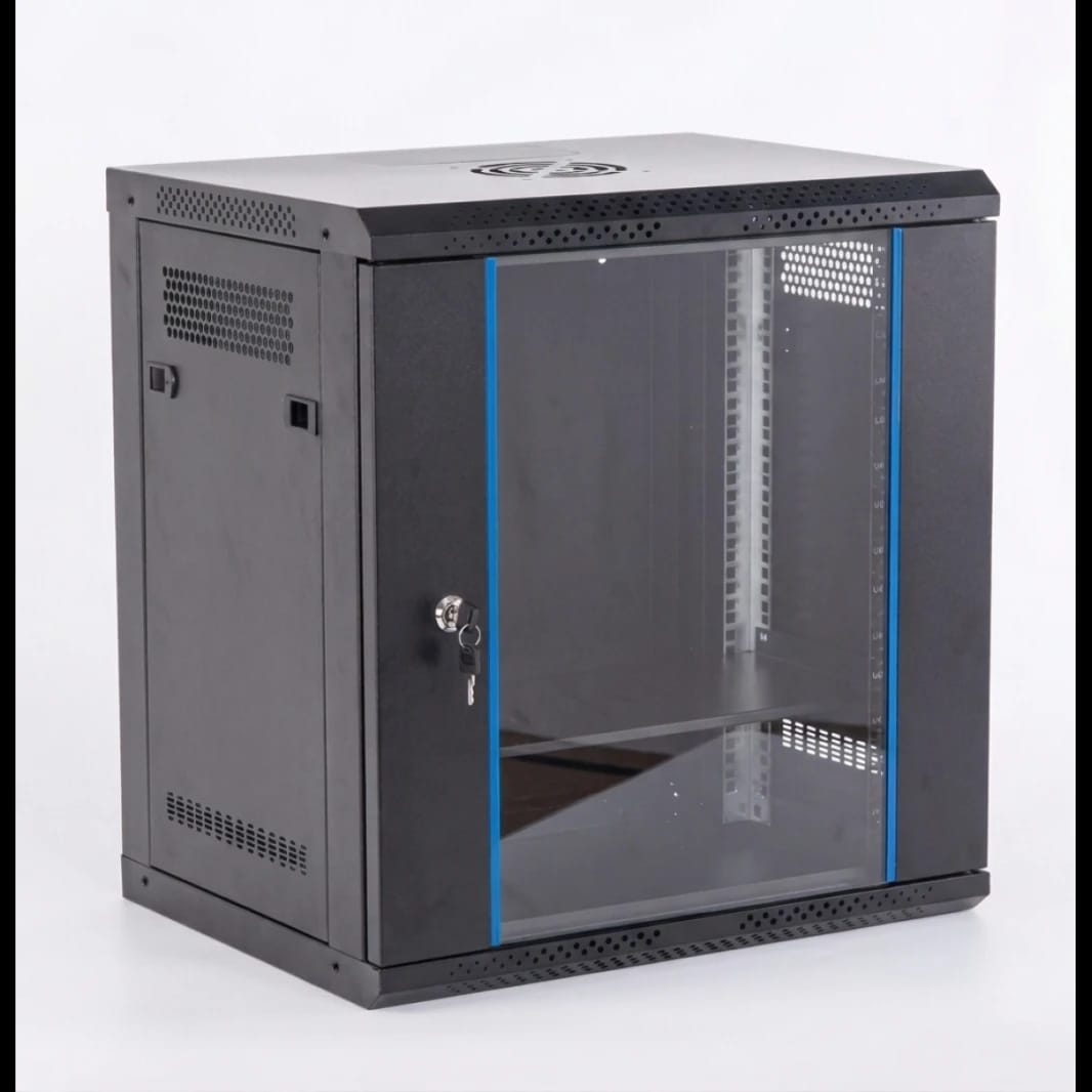 Extremetech 6U Wall Mount Network Cabinet (542x400mm) with Fan, Shelf & PDU