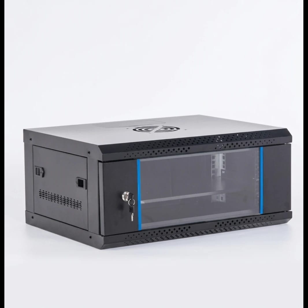 Extremetech 4U Wall Mount Network Cabinet (542x400mm) – SPCC Steel Server Rack Enclosure with Fan, Shelf & PDU - EXW1-5404