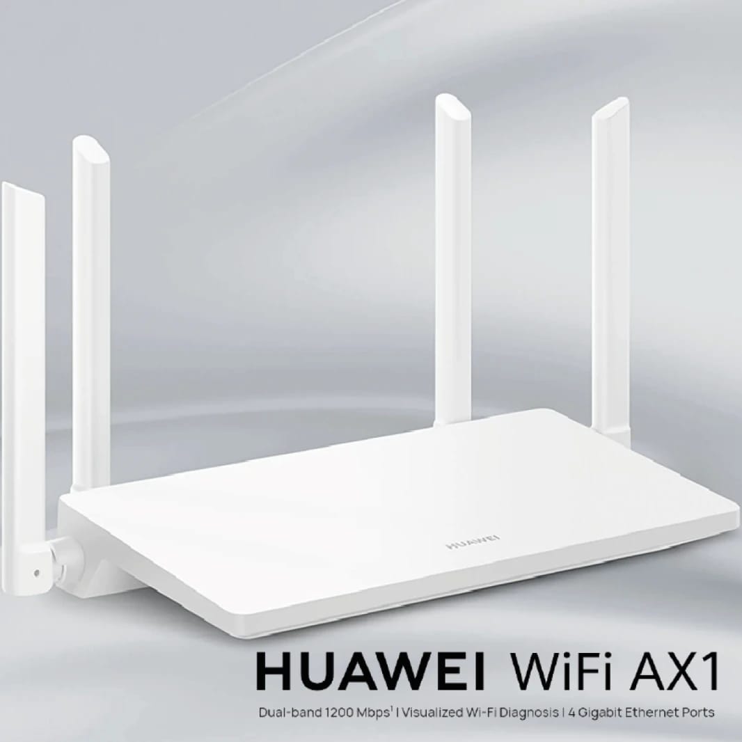 Huawei WiFi AX1 AC1200 Dual-Band Wireless Router, High-Gain Antennas, Parental Controls
