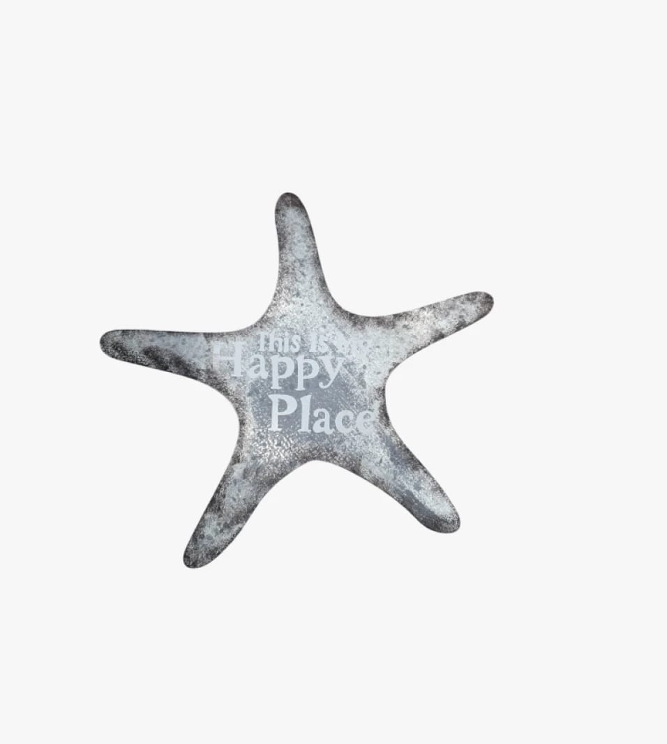 Decorative Wall Art Metal Starfish Design Perfect for Adding a Touch of Joy and Serenity to Your Home, Ideal for Unique Decor Lovers.
