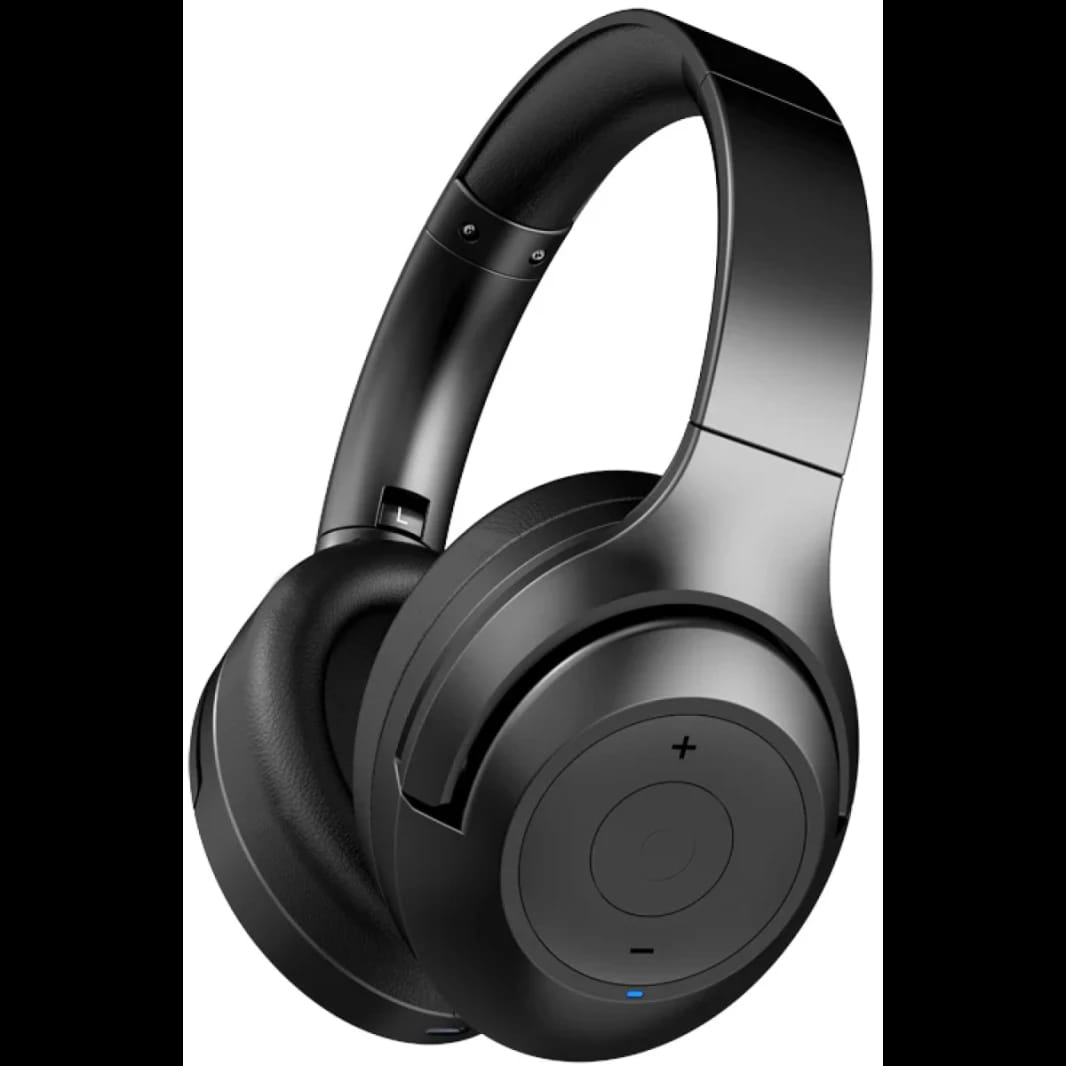 Abingo BT30 Wireless Over-Ear Headphones – Bluetooth V5.1, 40mm Drivers, Deep Bass, 20-Hour Playtime, Foldable Design – Black