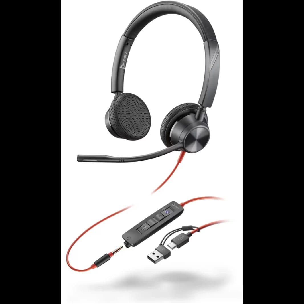 Poly Plantronics Blackwire 3325 Teams Certified USB-C Headset
