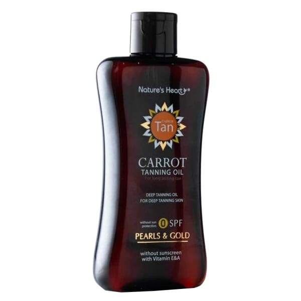 زيت تسمير الجزر من Nature's Heart SPF0 200 مل