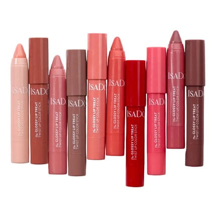 Isadora The Glossy Lip Treat Twist Up Color Stick Shades