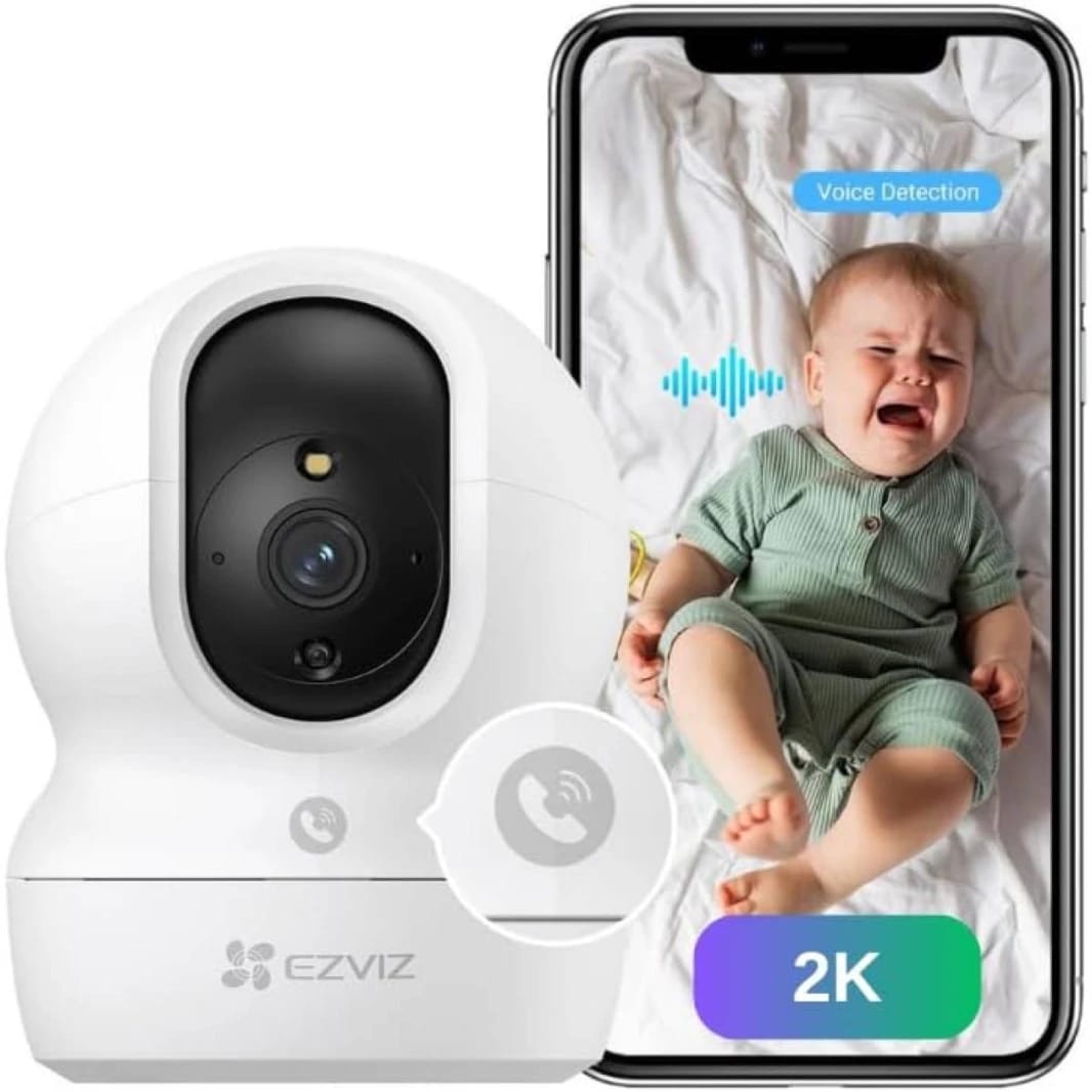 كاميرا المراقبة EZVIZ H6c Pro, 2K, 3MP WiFi مع زر الاتصال