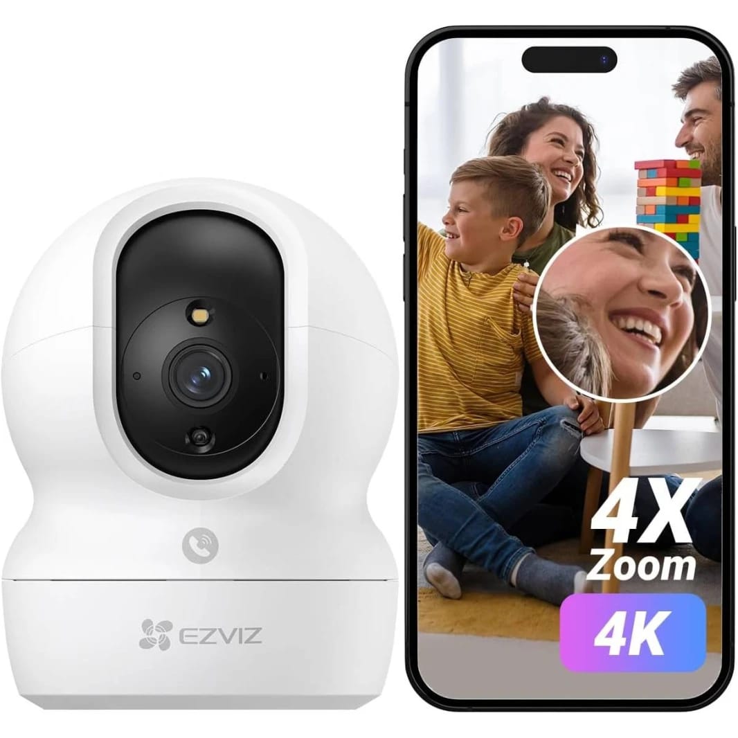 EZVIZ 4K Indoor Security Camera with WiFi and Baby Monitor Functions