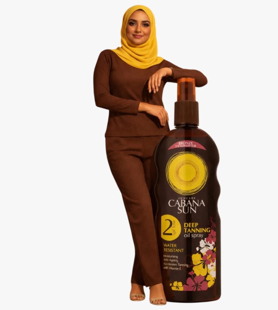كابانا صن بخاخ زيت التسمير العميق المكثف بالبرونز للنساء مع مضاد للشيخوخة وفيتامين هـ