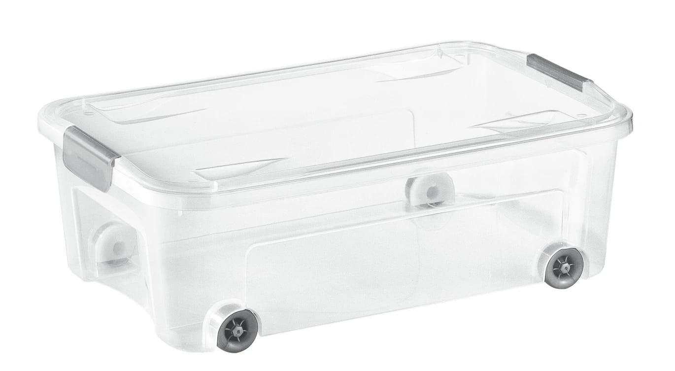 Tontarelli 29.5 Ltr. Combi Box with Cover, Wheels, and Clips
