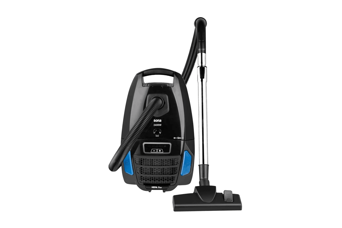 Sona Vacuum Cleaner 2400W 6L HEPA Filter Speed Control – Black | Model SVC-16E