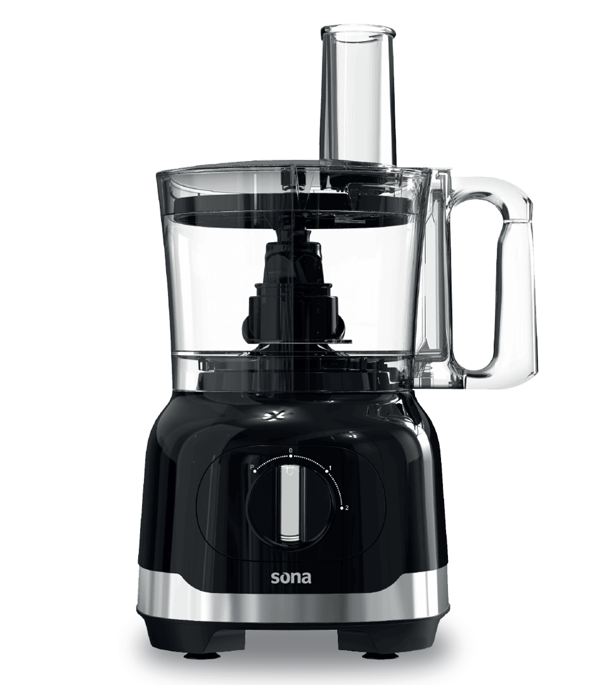 Sona Food Processor 800W Black with Accessories