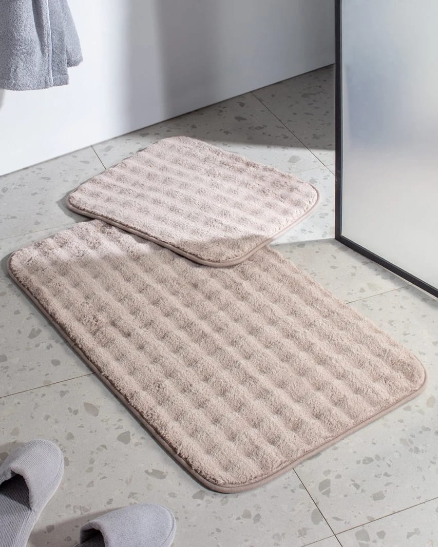 Reflet Bubble 2-Piece Bath Mat Set