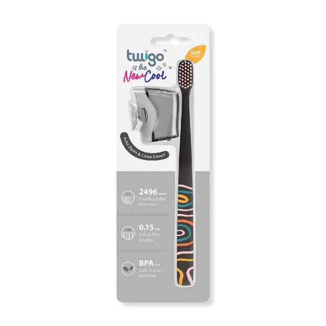 Flipper - Twigo Toothbrush With Cover - Smoke