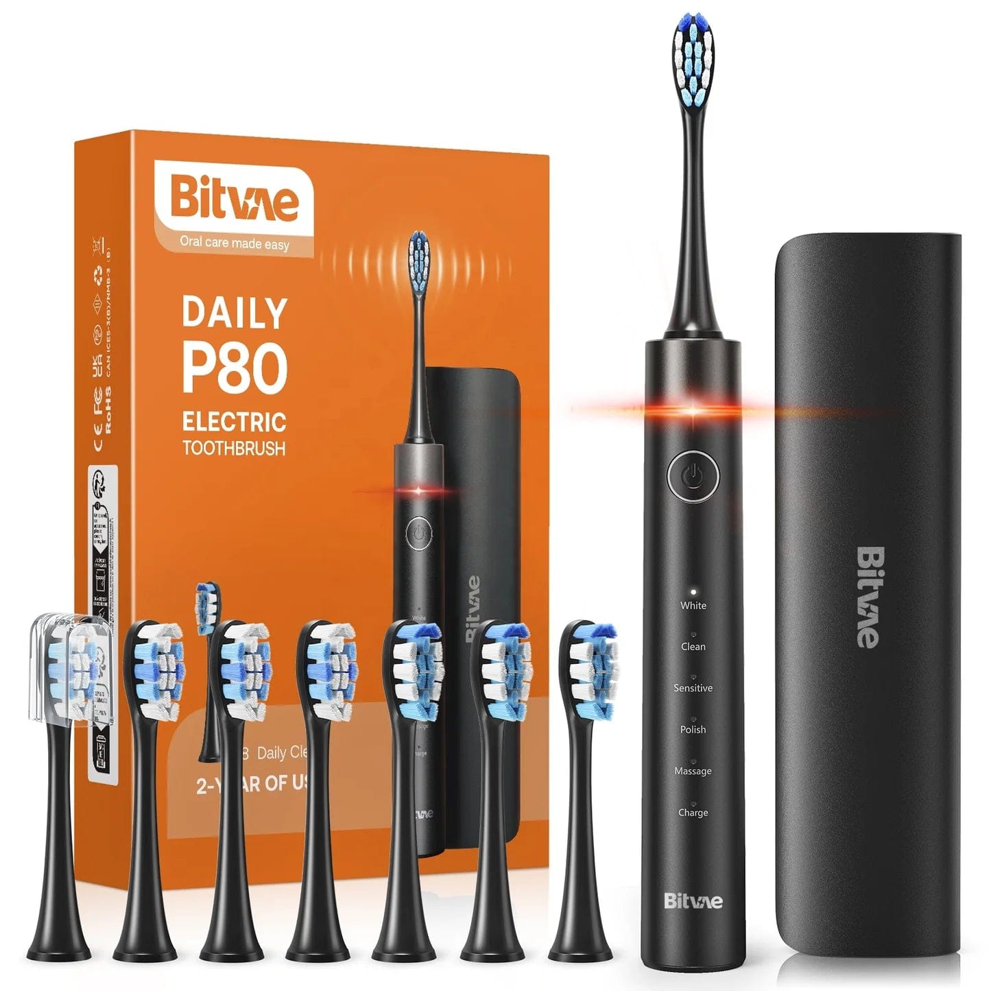 Bitvae Smart Toothbrush P80 - Black