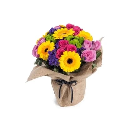 Bright Basket of Flowers