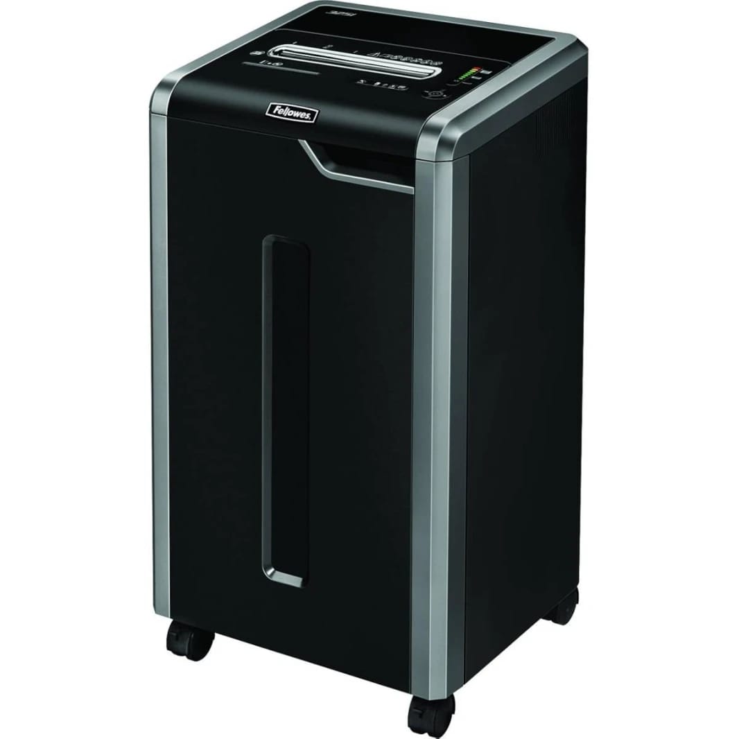 Fellowes Commercial Cross Cut Shredder Model 325ci with 100% Jam Proof Technology