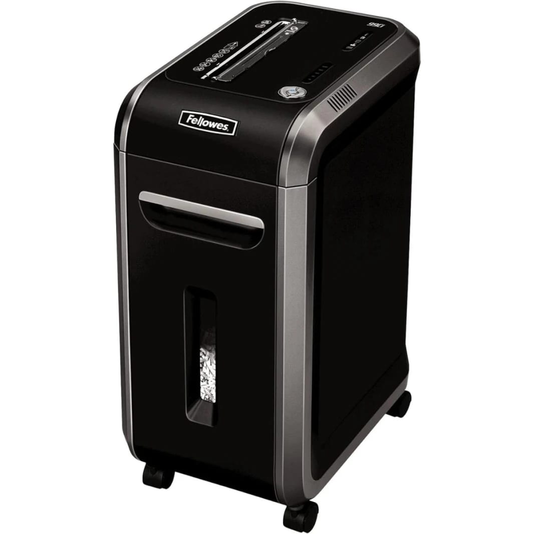 Fellowes ‎Powershred 99Ci 18-Sheet 100% Jam-Proof Crosscut Paper Shredder for Office and Home, Black/Gray