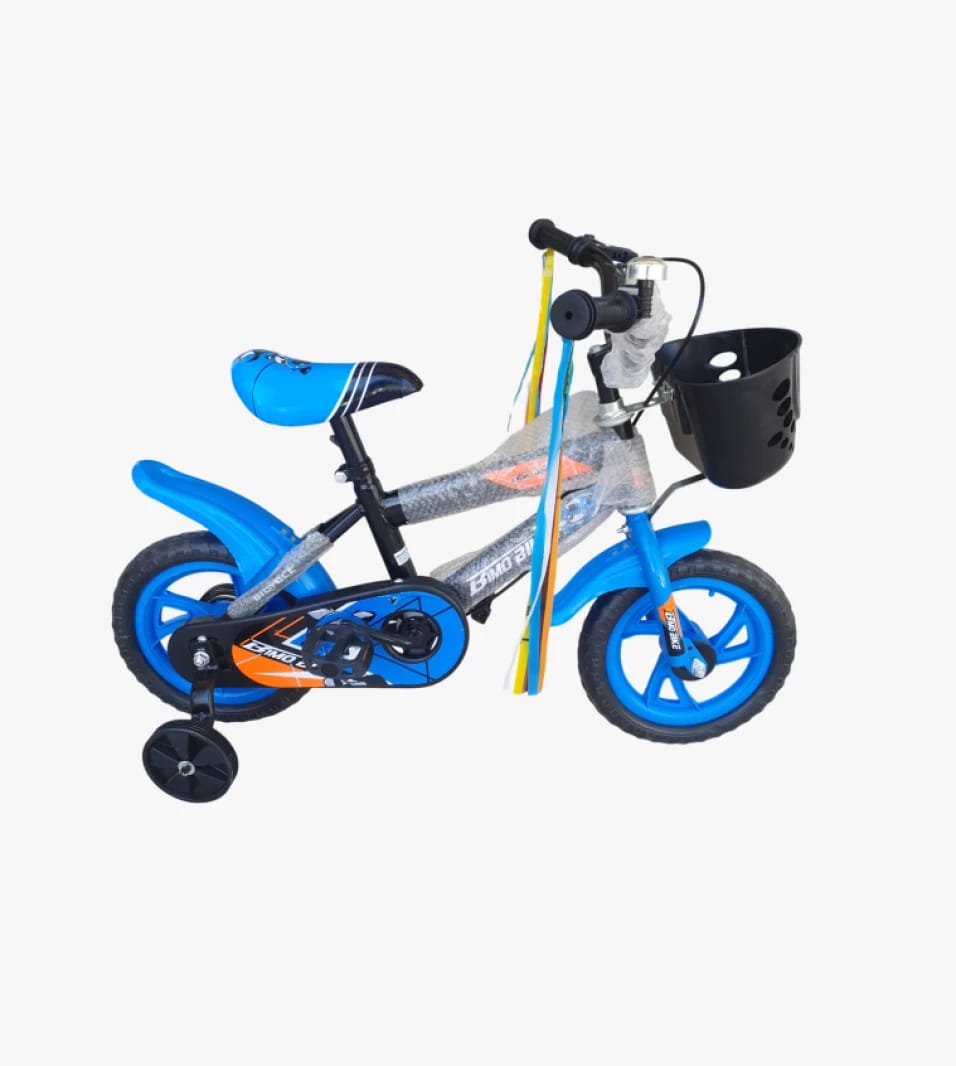 Zimo Children's Luxury Bicycle with Training Wheels and Sturdy Frame, Vibrant Design for Enhancing Kids' Motor Skills