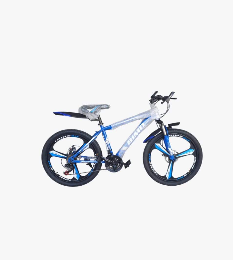 Bingo Sports Bicycle Blue Color for Adults and Kids Modern Design Equipped with Durable Wheels for Mountain Biking Activities