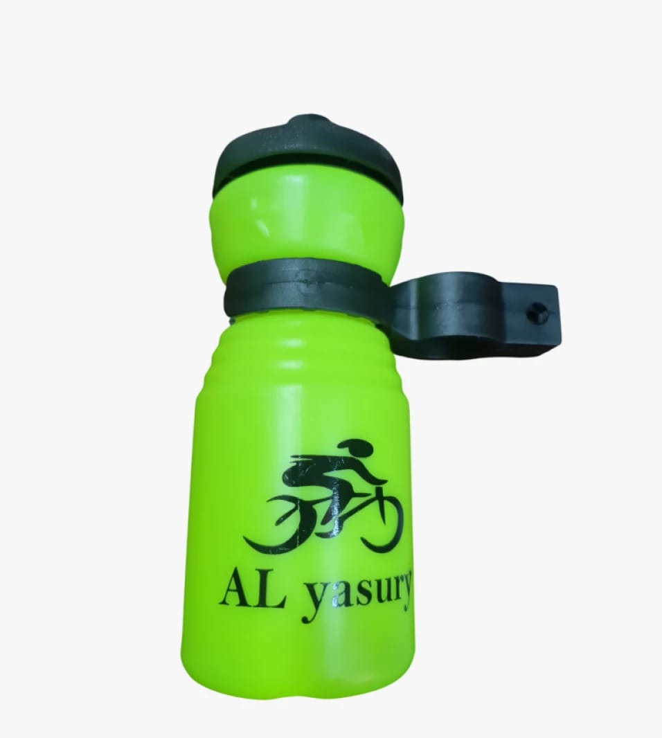 Green Sports Water Bottle with Holder | Designed for Cycling Enthusiasts and Outdoor Adventures