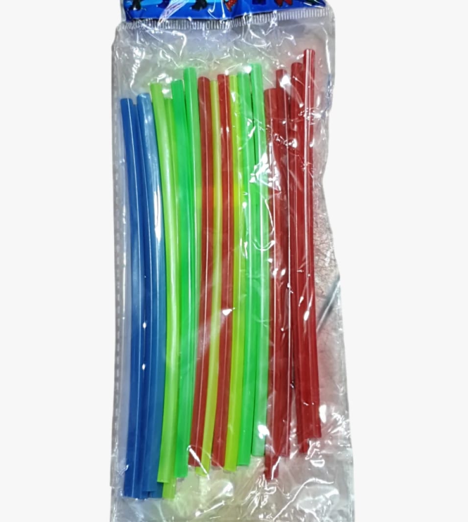 LUTA High-Quality Colorful Flexible Drinking Straws Set for Kids, Ideal for Beverages and Events