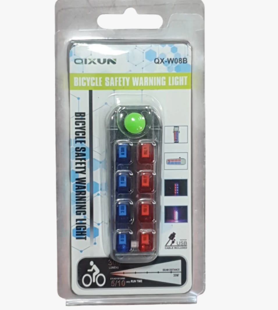 QIXUN Bicycle Safety Warning Light - Ideal Solution for Night Riders and Exceptional Safe Riding