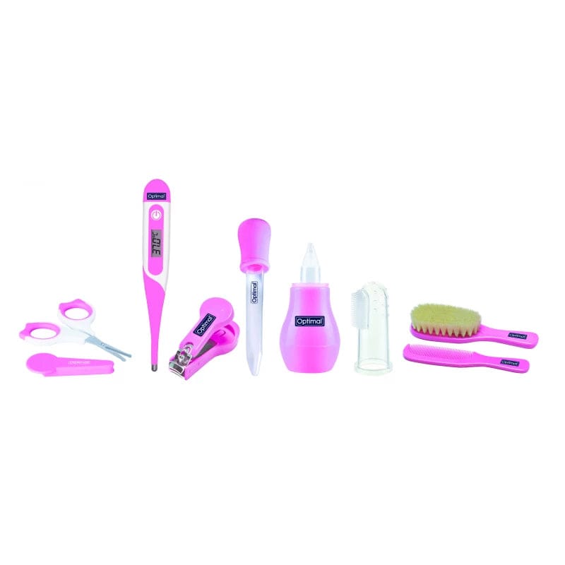 Optimal Baby Care Set – 8 Pieces, Pink