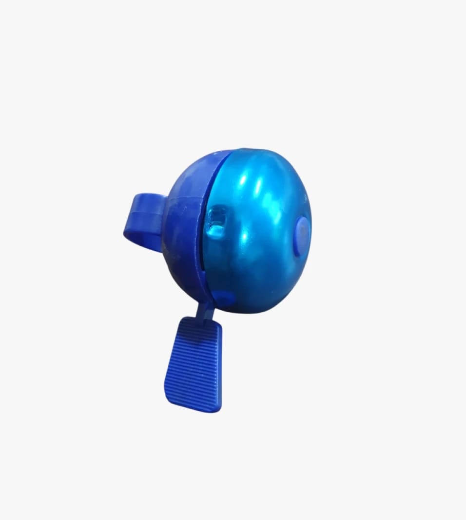 Blue Metallic Bicycle Bell with Ergonomic Design for Children and Adults, Suitable for All Local and Global Bikes