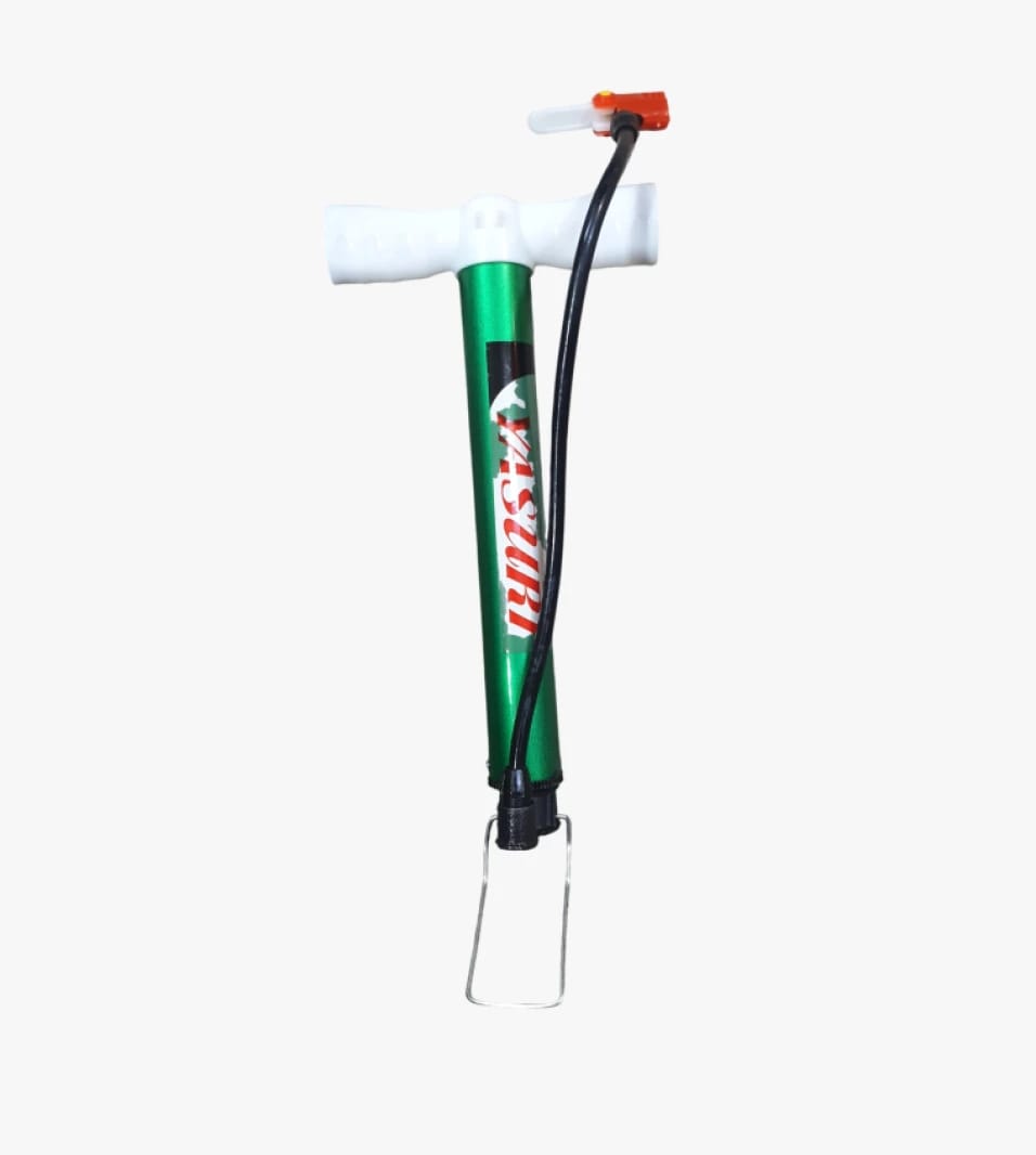 Vasori Hand Air Pump with Sleek Design and Comfort Grip for Kids, Teens, and Adults, Perfect for Bike Tires and Sports Equipment.