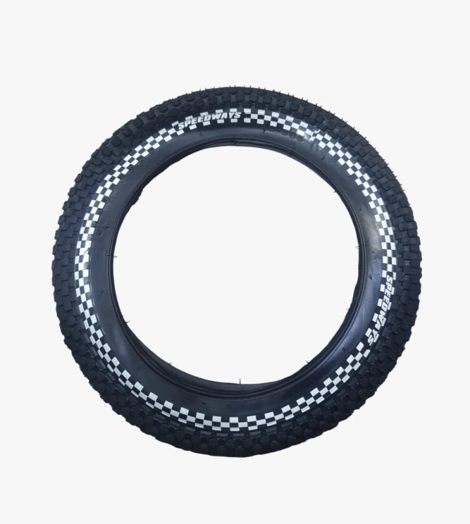 Speedways Bicycle Tire with Racing Checkerboard Design for High Performance and Enthusiasts Seeking Quality
