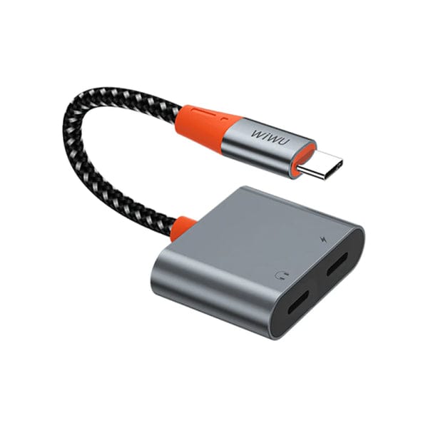 محول الصوت من WIWU Type-C إلى Type-C مزدوج LT11