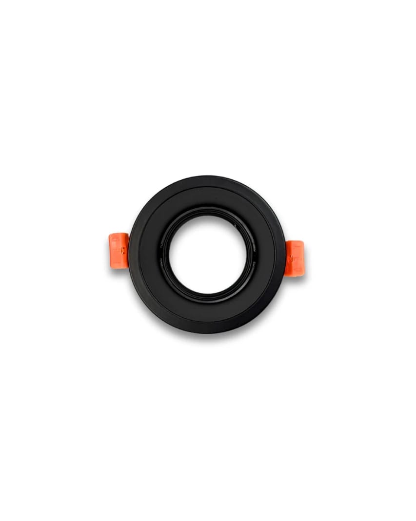Round Black Trimless Adjustable Spot