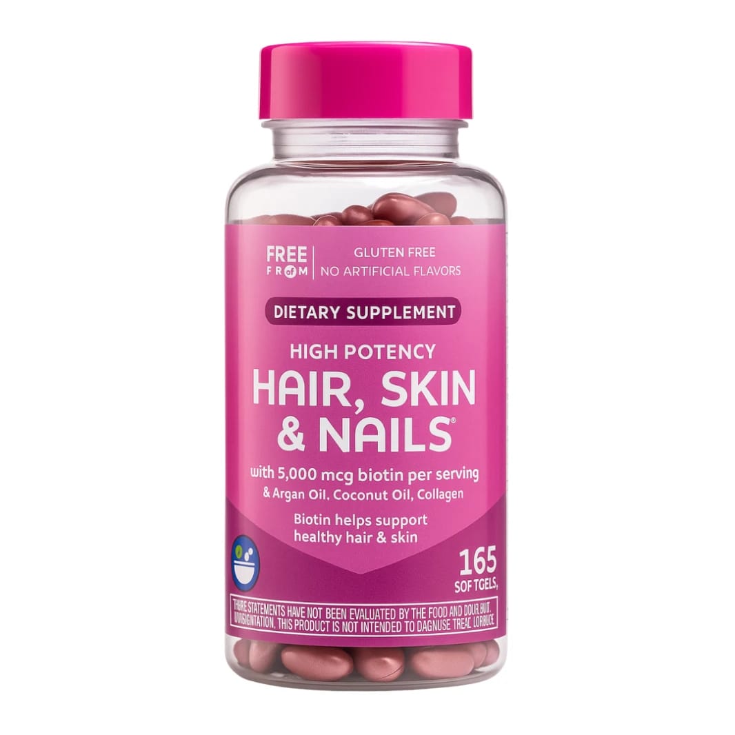 Hair, Skin & Nails Formula with Biotin 5,000 mcg, Argan Oil & Silica, 165 Capsules