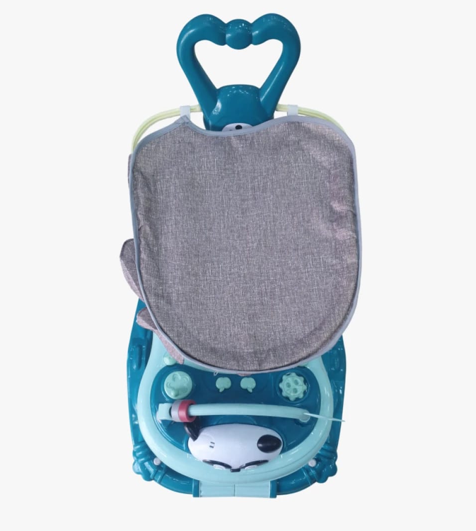 Stylish Baby Walker with Innovative Design and Aqua Blue Color, Perfect for Assisting Toddlers in Learning to Move Comfortably