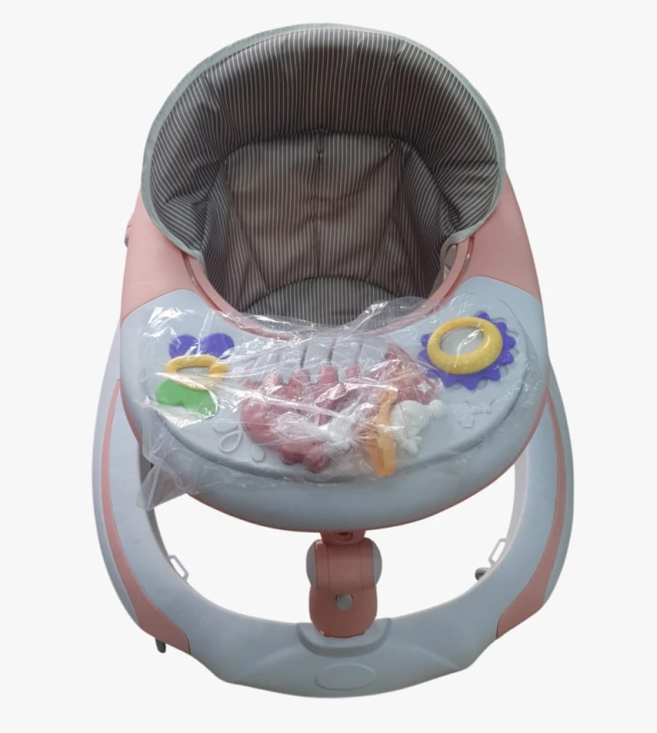 Baby Walker With Interactive Toys and Multicolor Design by Baby World for Toddlers