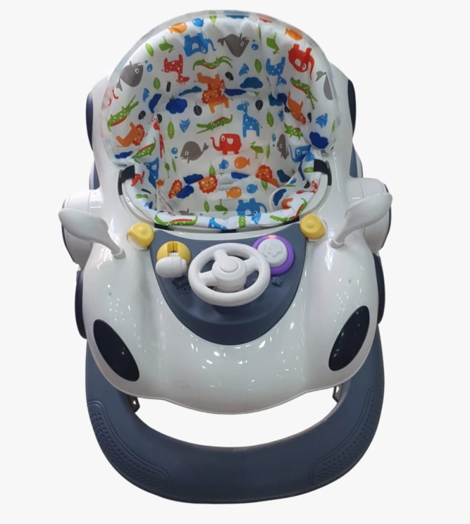 Exciting and Practical Baby Walker with Car Design and Colorful Toys for Fun and Entertainment by Trusted Brand