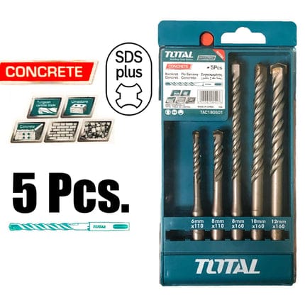 TOTAL SDS Hammer Drill Bit Set TAC190501