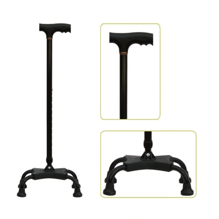 Quad Cane | Aluminum | Lightweight | Adjustable | JIANLIAN JL924