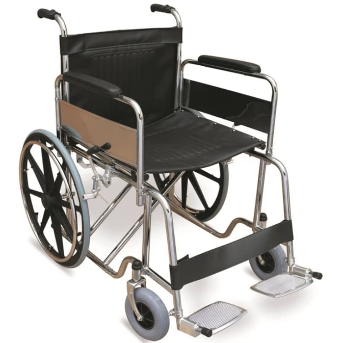 Economy Steel Wheelchair | 61 CM | Wide Wheelchair | JIANLIAN JL973-61