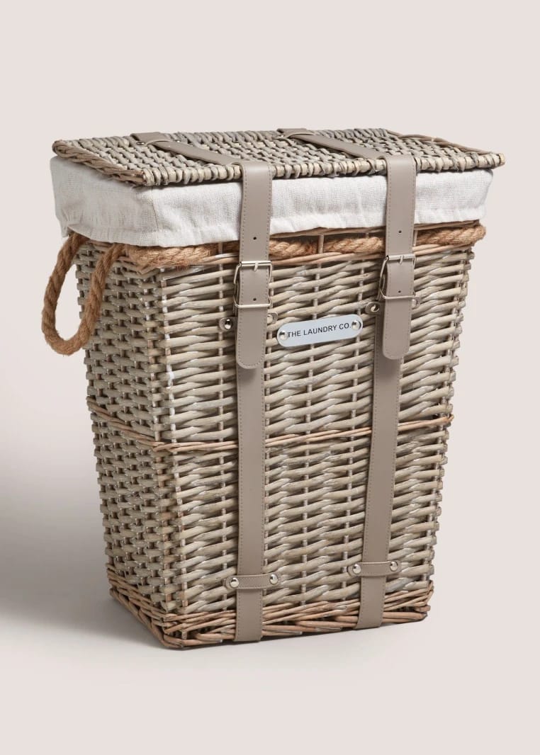 Willow Laundry Basket - Grey - One Size