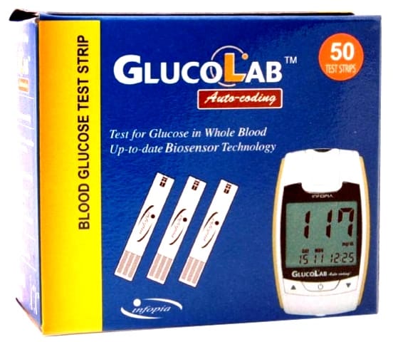 شرائط الاختبار | GlucoLab | 50 شريط اختبار