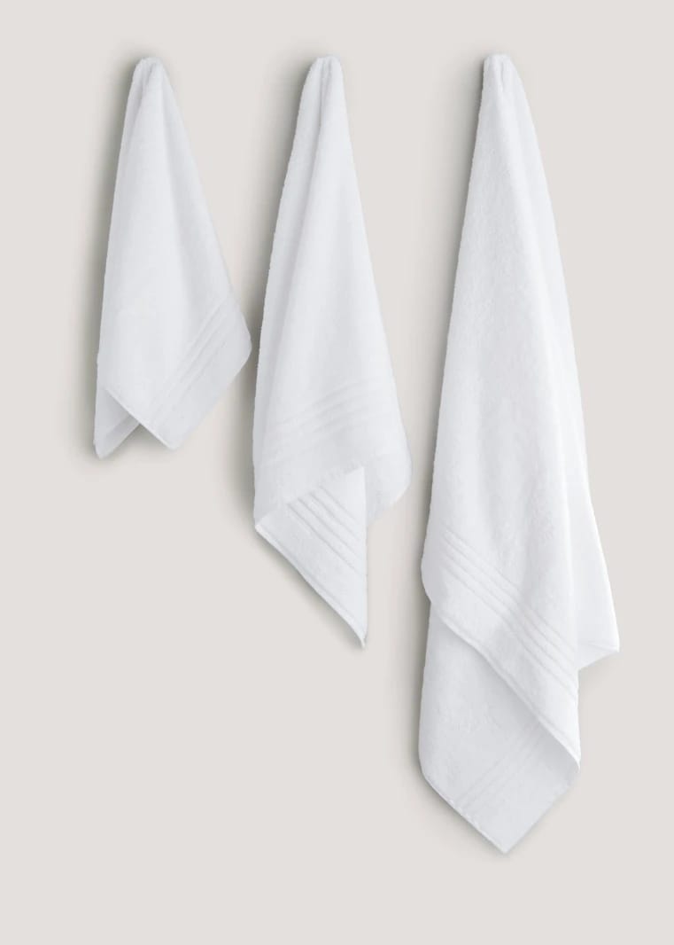 Egyptian Cotton Towel - White - Bath Towel
