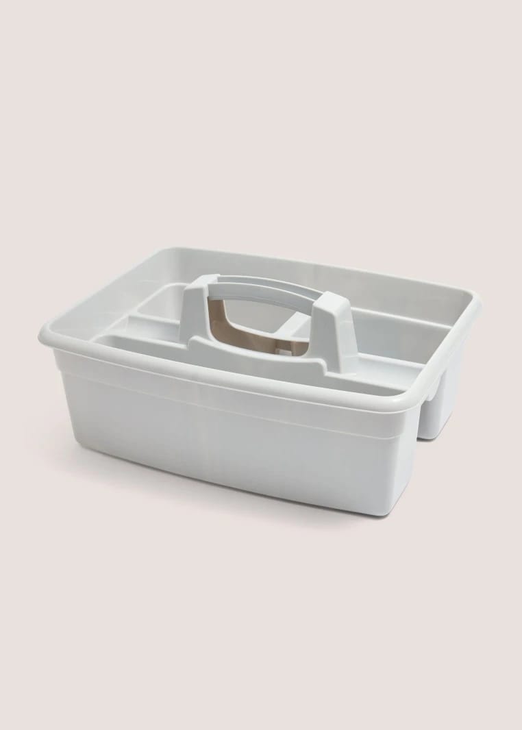 Large Cleaning Basket (40cm x 28.5cm x 14cm) Grey - One Size