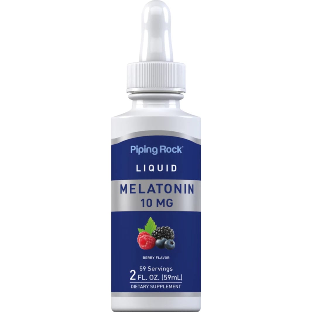 Liquid Melatonin 10 mg per 1 ml 59 ml PipingRock