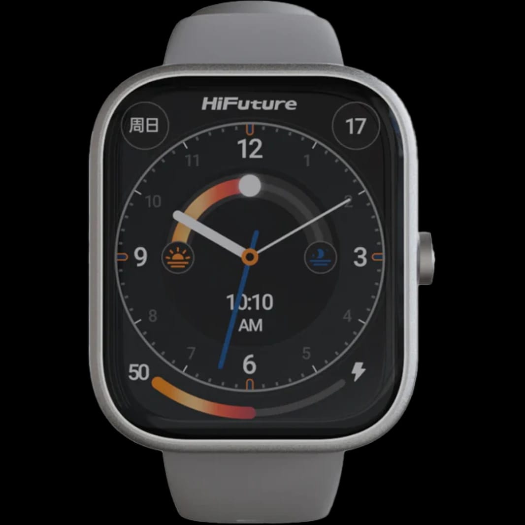 HiFuture Lume Smartwatch – 1.85” IPS Bright Display – Wireless Calling – 24/7 Health Monitoring – 100+ Sports Modes – Silver